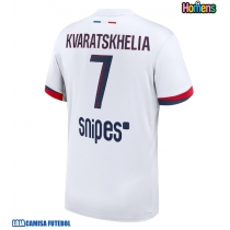 Camisa de Futebol Paris Saint-Germain Khvicha Kvaratskhelia #7 Equipamento Secundário 2025-26 Manga Curta